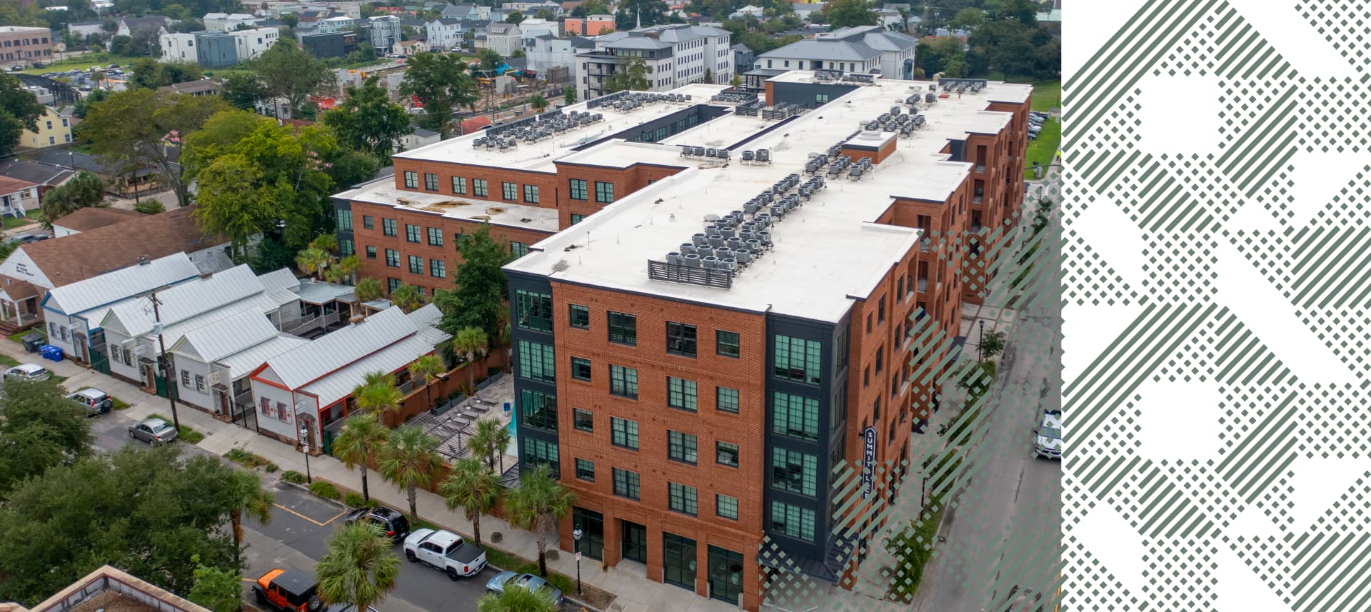 aerial view of summit place apartments